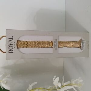 Royal Tech Gold Watch Band for Apple Watch, New-in-Pack.